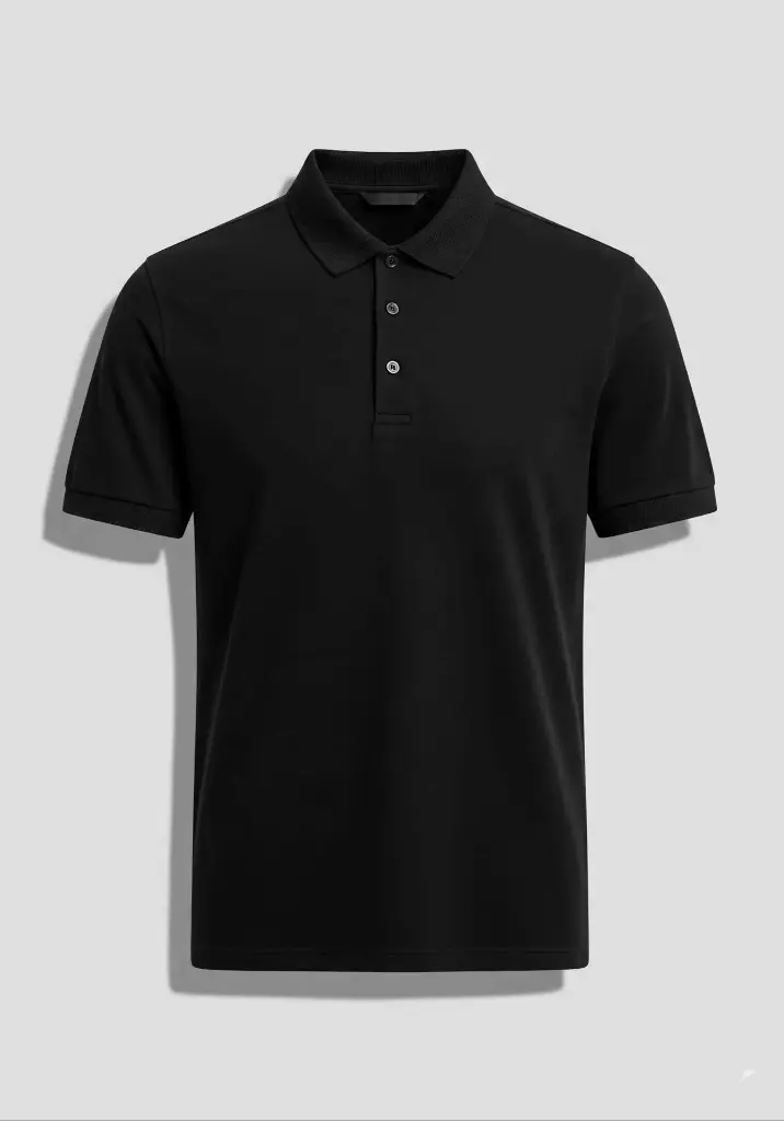 Klozee Men’s Premium Honeycomb Polo – 220 GSM | 100% Supercombed Cotton | Red Label Edition (Black)